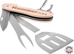 Мультитул для гриля 310-310, нержавеющая сталь, разобранный, 5 приборов 530195 Хаммер Флекс