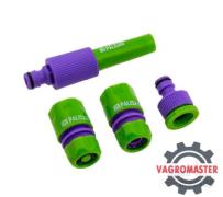 Набор для подключения шланга 1/2″ (распылитель, 3 адаптера к распылителю) 65176 Palisad