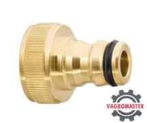 Адаптер латунный 1/2″-3/4″,внутренняя резьба, с переходником 65820 Palisad