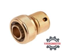 Соединитель латунный быстросъемный для шланга 3/4″ 66260 Palisad