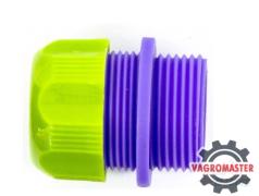 Соединитель пластмассовый для шланга 1/2″, с внешней резьбой 3/4″ 66145 Palisad