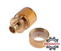 Соединитель латунный быстросъемный для шланга 1/2″ 66264 Palisad