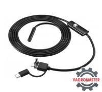 Водонепроницаемый эндоскоп 1м (Micro USB,USB,Type-C) WEC1 065-0153 ДЕКО