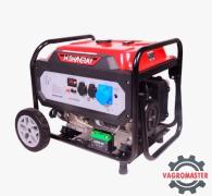 Бензогенератор SRGE6500Е (электрозапуск, 5,5 kw бак 30л, 93кг, колеса/ручки) SHINERAY